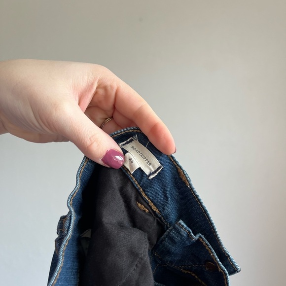 Madewell Curvy Roadtripper Authentic Mid Rise Dark Wash Skinny Jeans Women’s 26 - Picture 5 of 5